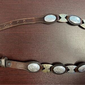 Tony Lama Size 26 Concho Western Cowgirl Leather Belt